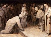 Pieter Bruegel the Elder Christ and the Woman Taken in Adultery painting